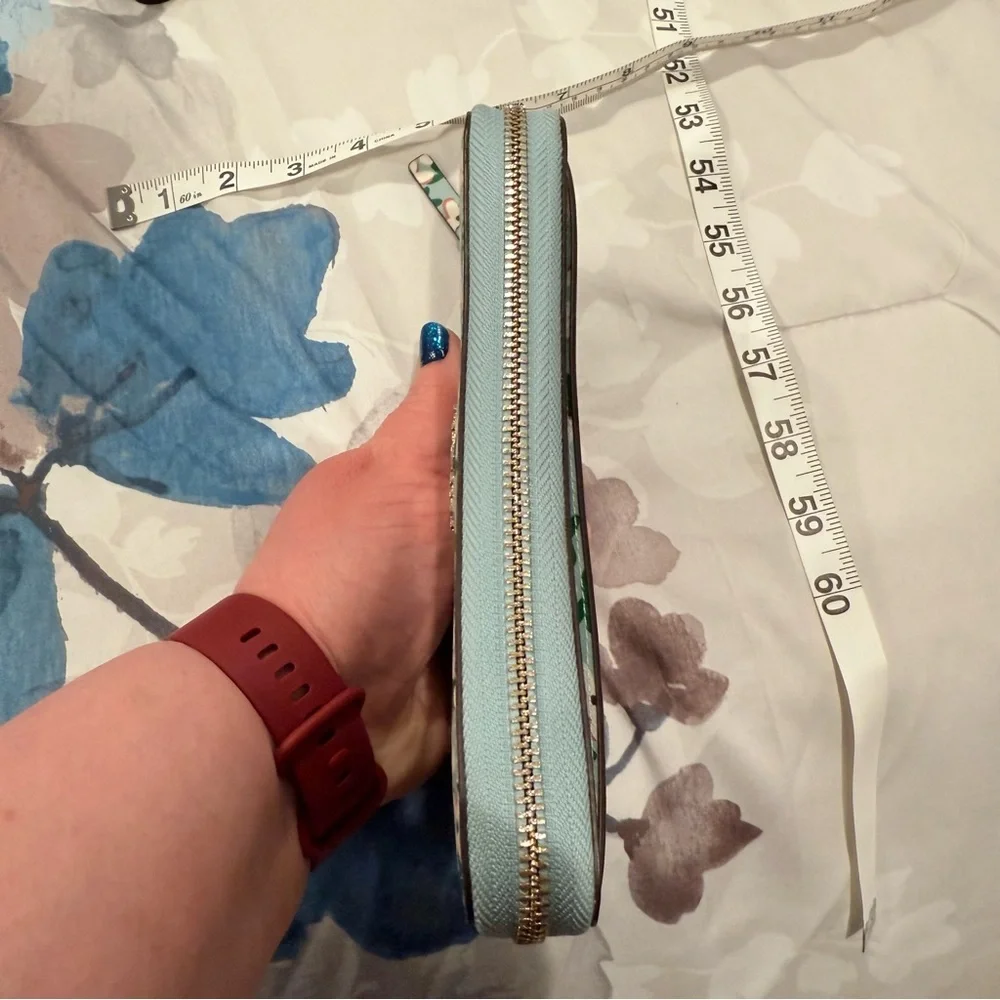 Kate Spade Floral Wallet - blue, Green and White like new - Picture 7 of 10